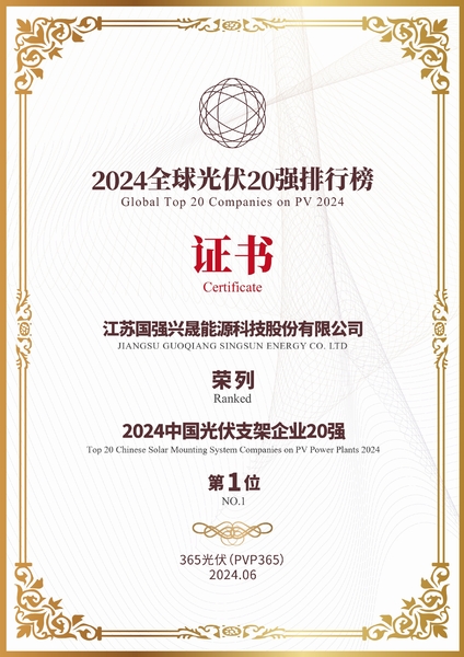 Cina Jiangsu Guoqiang Singsun Energy Co., Ltd. Profil Perusahaan